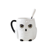 Harry Potter Collection Owl Shape Ceramic Cup With Spoon (800mL)
